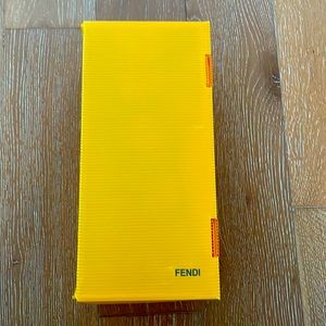 Black Fendi PVC Flats - US 8